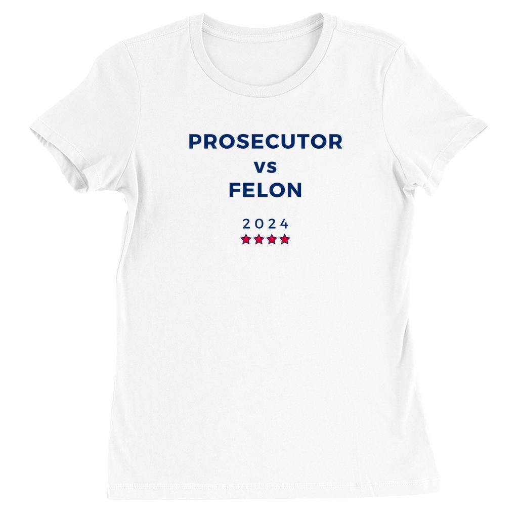 Kamala Harris Prosecutor vs Felon Shirt Anti Trump Kamala 2024 First Female President Gift image 2