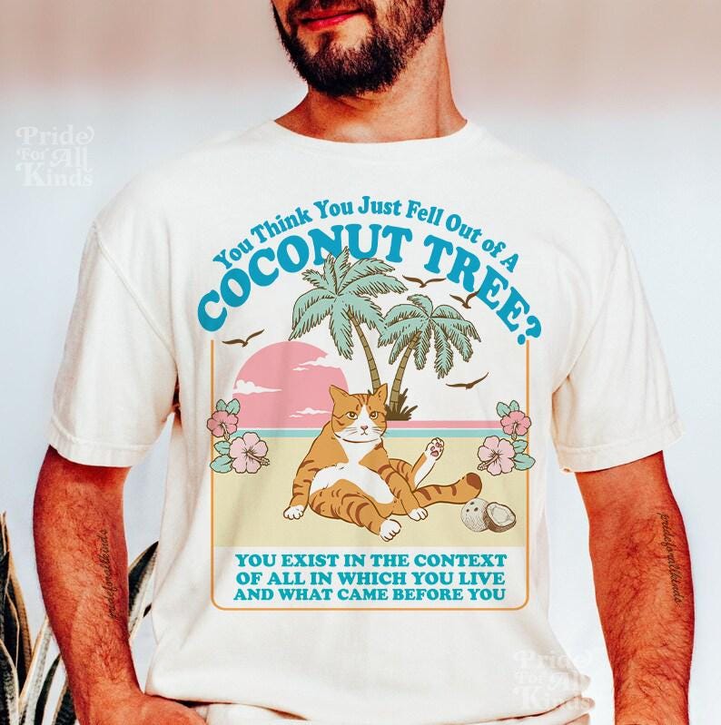 Kamala Harris Coconut Tree Meme T-Shirt Social Democrat Tee Kamala 2024 Roevember image 2