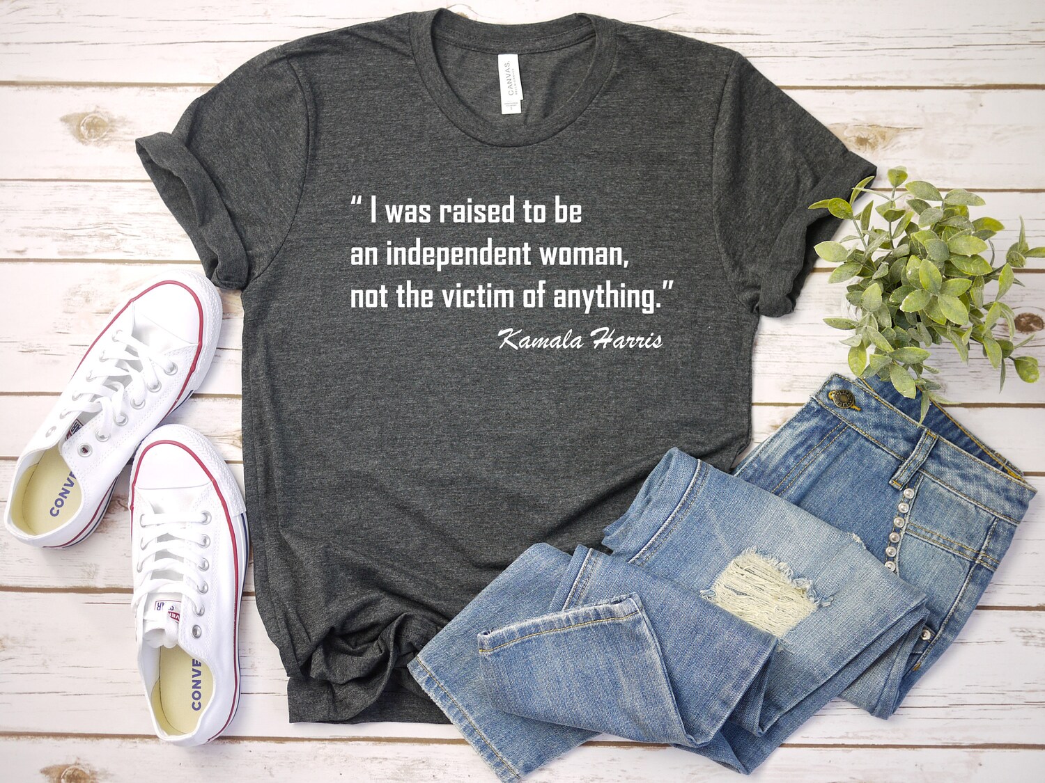 Kamala Harris 2020 Victory Speech Quote Shirt - First Woman Vice President - Women Power Tee image 1