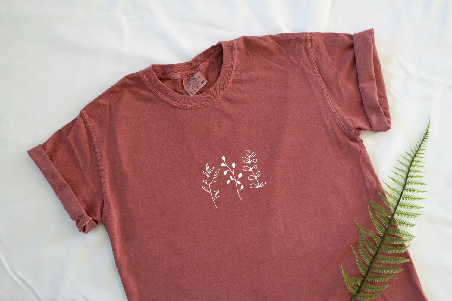 Plant Lovers Leaves Design Unisex T-Shirt image 0