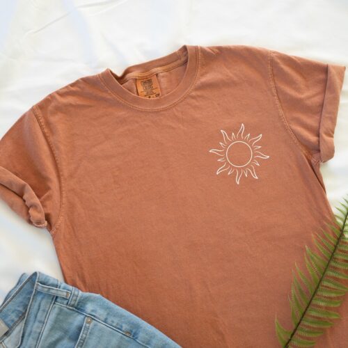 Vintage Boho Celestial Sun Unisex T-shirt image 0