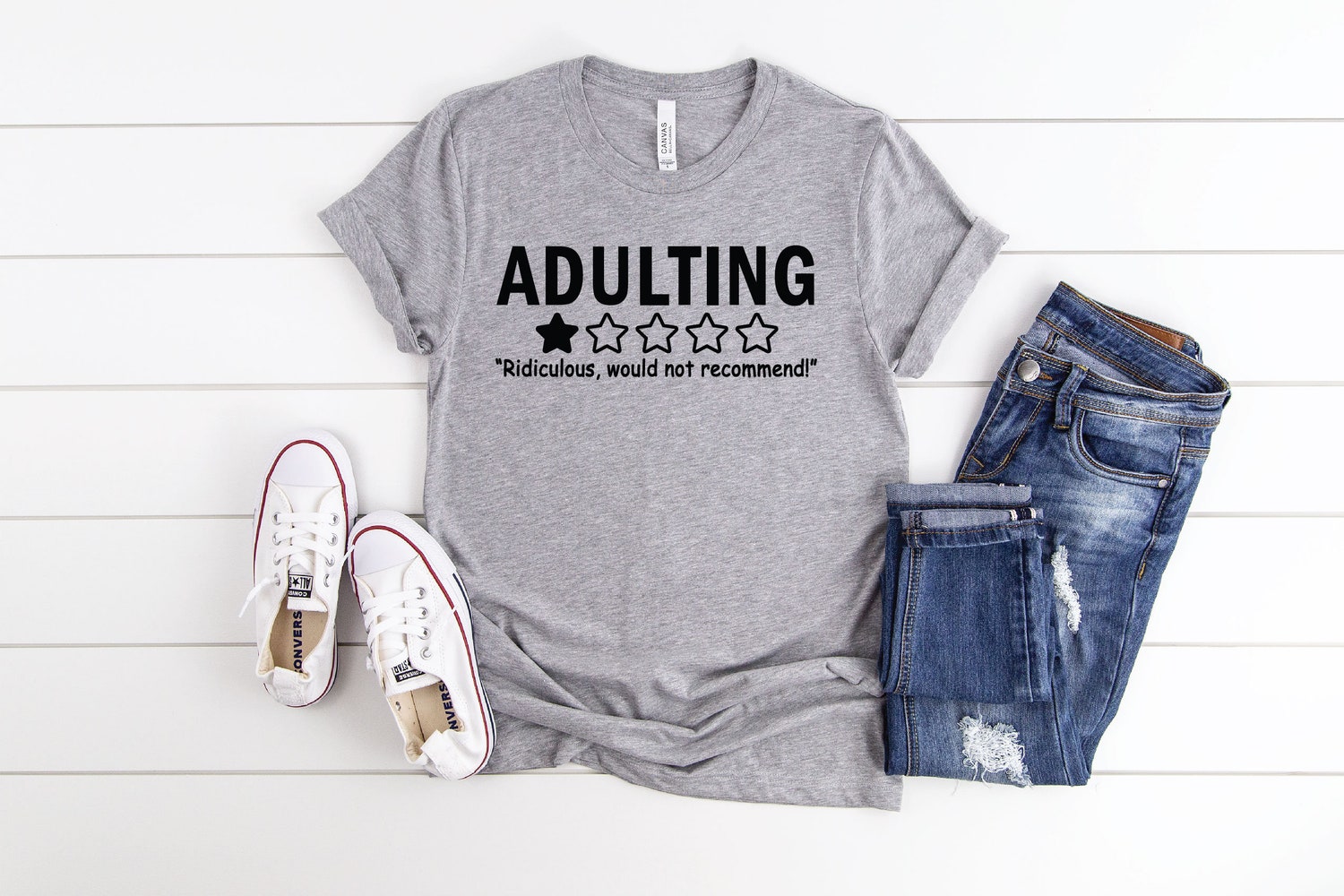 Funny Adulting Shirt - Sarcastic Adult Tee - Ridiculous Adulting Quote - Humorous Graphic Shirt image 2