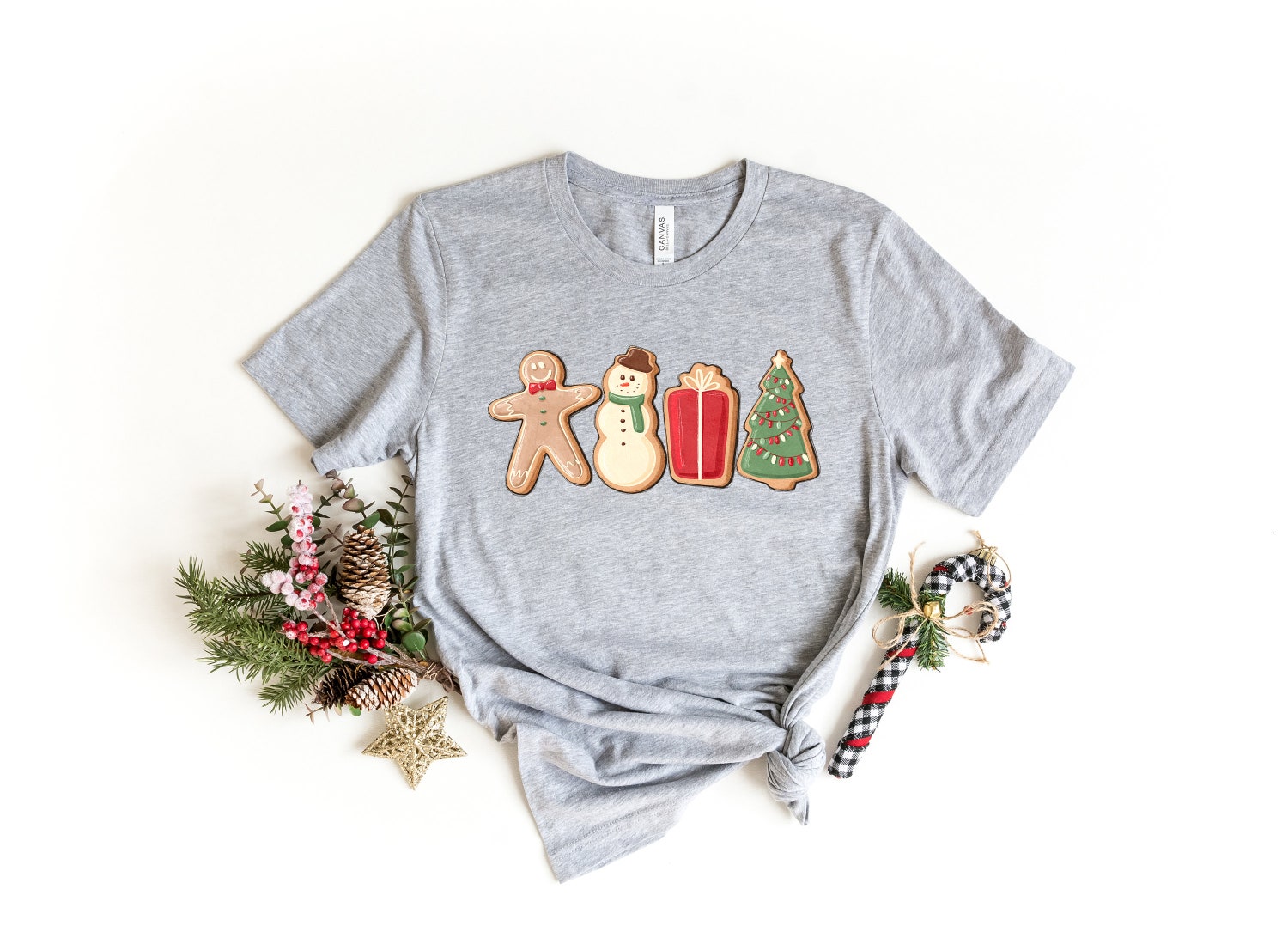 Gingerbread Cookies Christmas Sweatshirt | Xmas Family Matching Shirt | Holiday Gift Sweater image 1