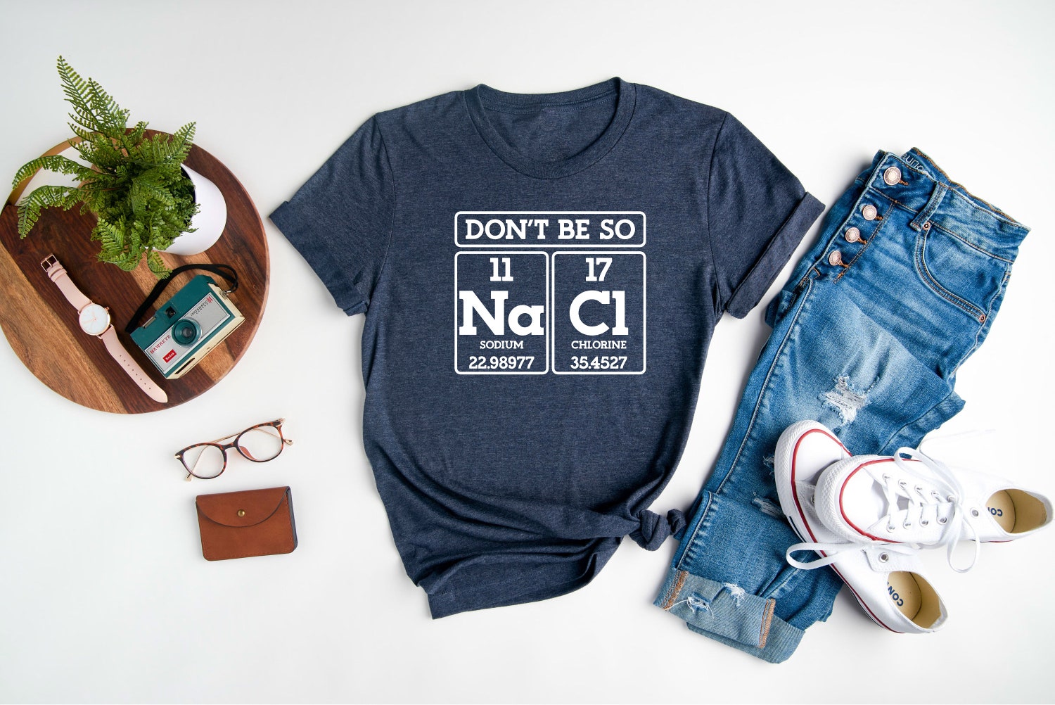 Don't Be So NaCl Shirt | Funny Science Teacher Shirt | Chemistry Periodic Table Tee image 4