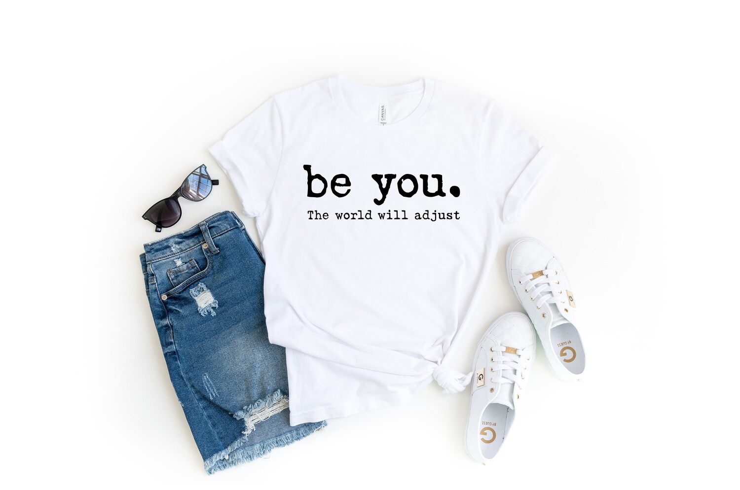 Inspirational Feminist Shirt - Love Yourself Be You The World Will Adjust - Gift for Her image 2