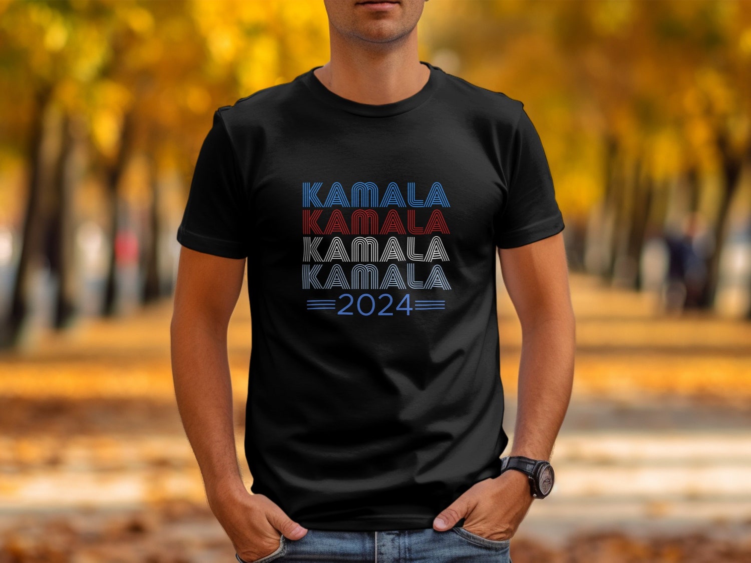 Kamala Harris 2024 Presidential Election T-Shirt Campaign Tee Political Support Shirt image 1