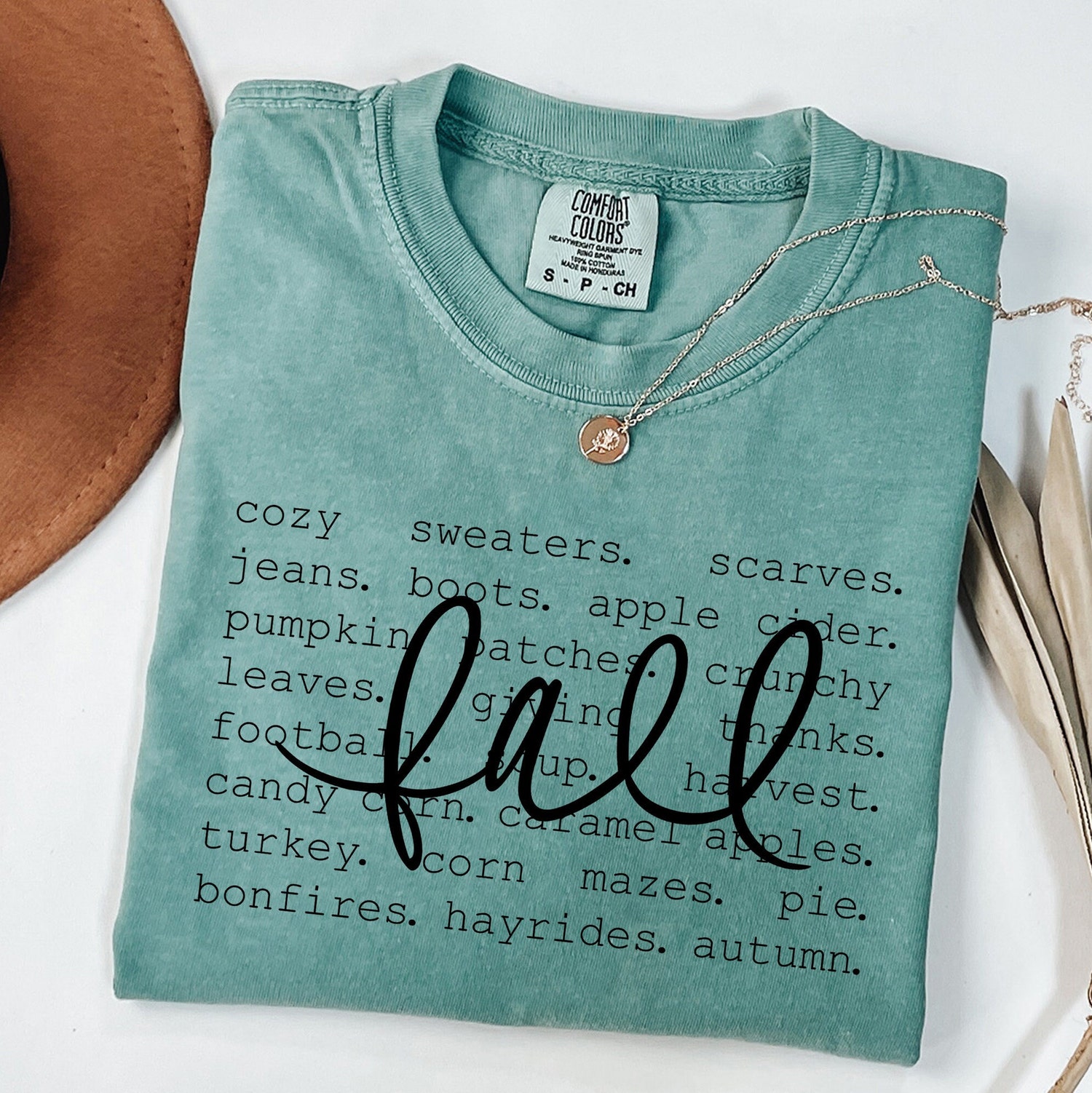 Women's Fall Graphic Tee - Hello Autumn Thanksgiving Shirt - Fall Shirt image 4