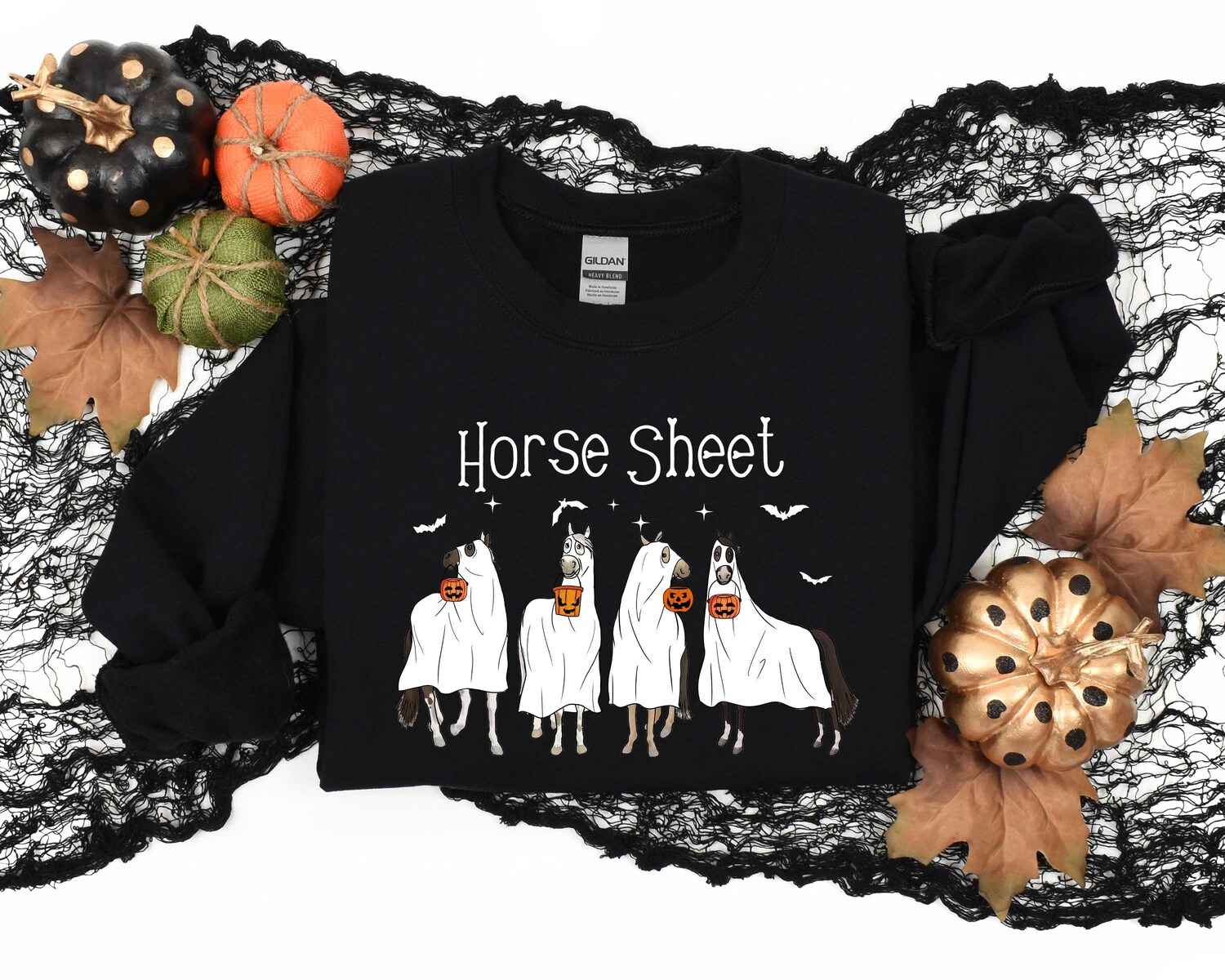 Halloween Horse Shirt | Horse Lover Halloween Sweatshirt | Unique Horse Gift for Halloween image 4