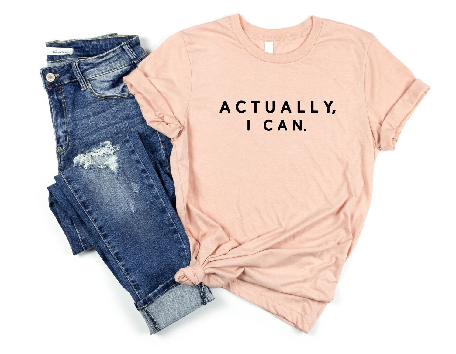 Actually I Can Feminist Shirt Women Empowerment Tee Strong Woman Inspirational Shirt Equality Tee image 1