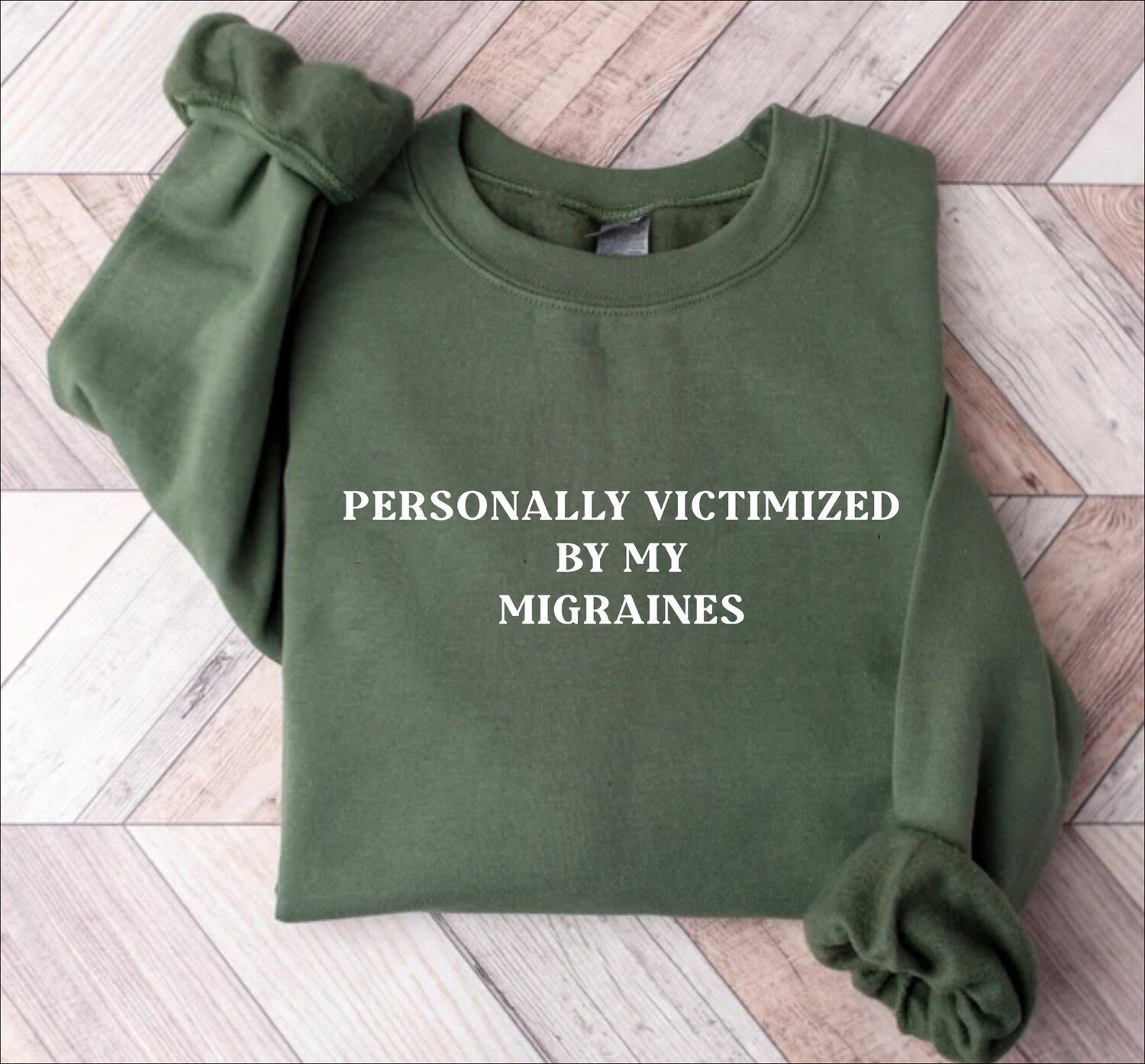Migraine Shirt - Funny Gift for Her - Chronic Illness Anxiety Sweatshirt - Mental Health Tee image 0