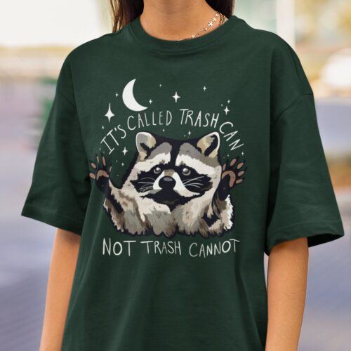 Raccoon Shirt Funny Motivational Tee | Trash Panda Meme Humor | Gifts for Him Her | Quirky Work Shirt image 0