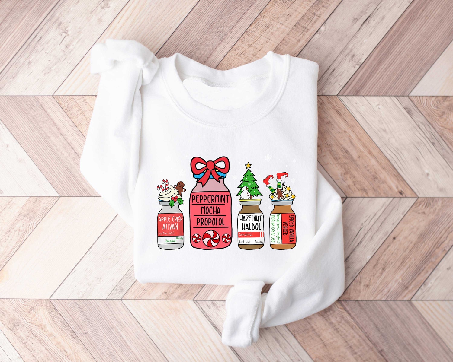 Christmas Pharmacy Sweatshirt - Pharmacist & Technician Gift - Snowman Design for Healthcare Workers image 5