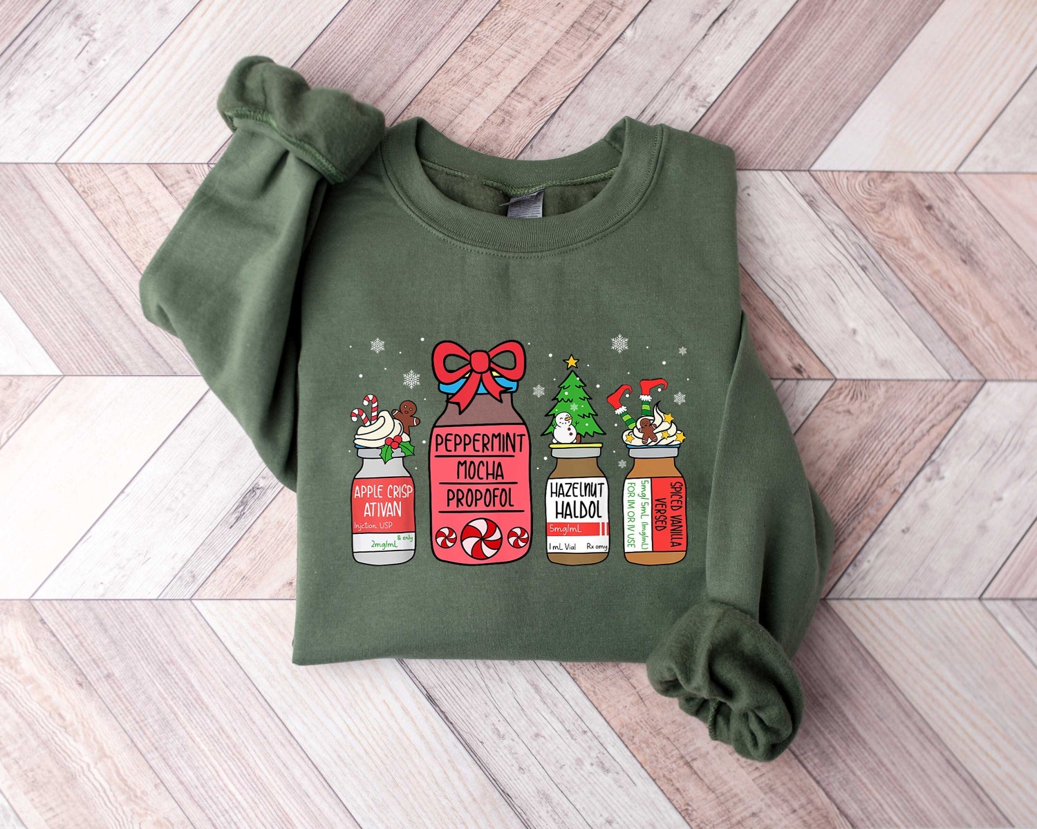 Christmas Pharmacy Sweatshirt - Pharmacist & Technician Gift - Snowman Design for Healthcare Workers image 0