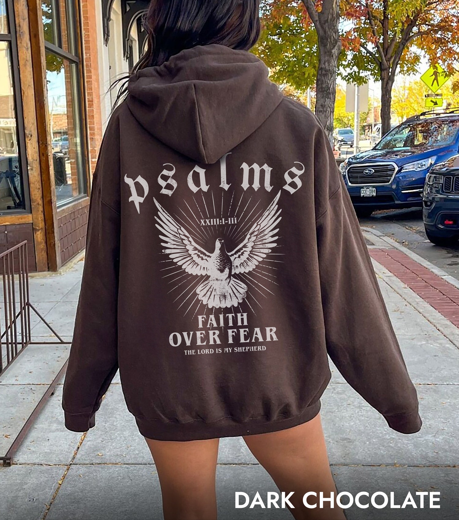 Faith Over Fear Bible Verse Hoodie - Christian Clothing - Motivational Jesus Is King Hoodie image 4