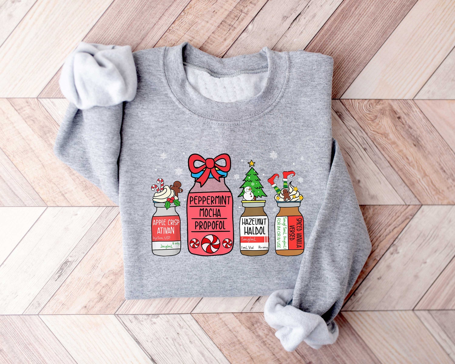 Christmas Pharmacy Sweatshirt - Pharmacist & Technician Gift - Snowman Design for Healthcare Workers image 4