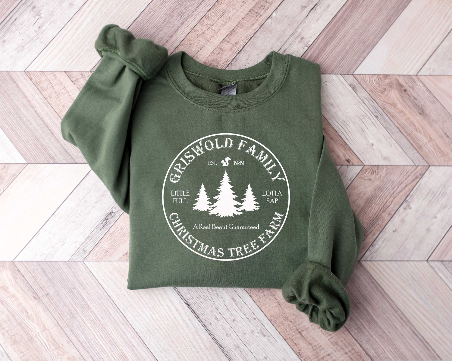 Griswold Family Christmas Sweatshirt Funny Christmas Tree Farm Crewneck Christmas Vacation Shirt image 0