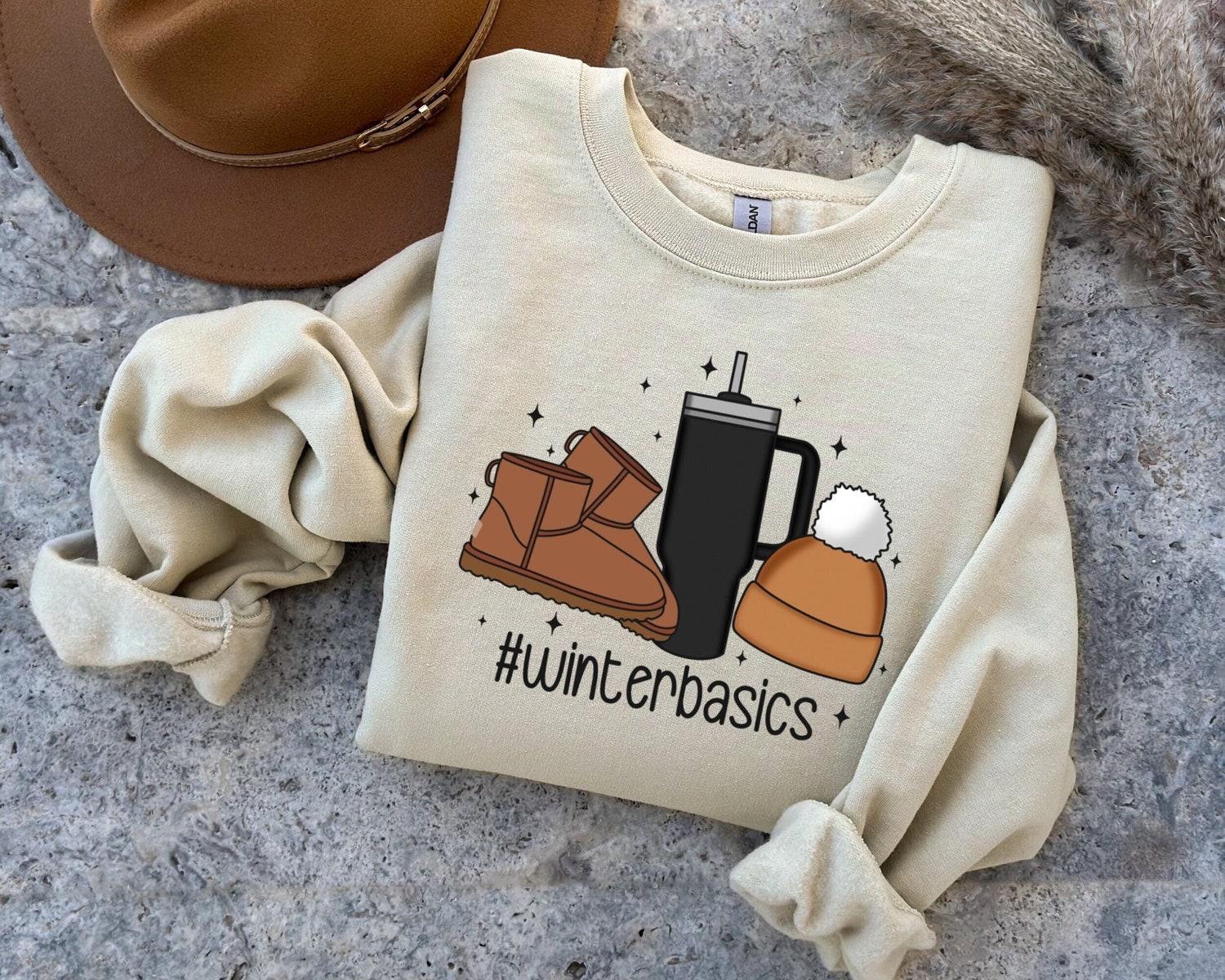 Winter Women Sweatshirt Cute Holiday Sweater Cozy Winter Vibes Freezin Season Gift for Her image 0