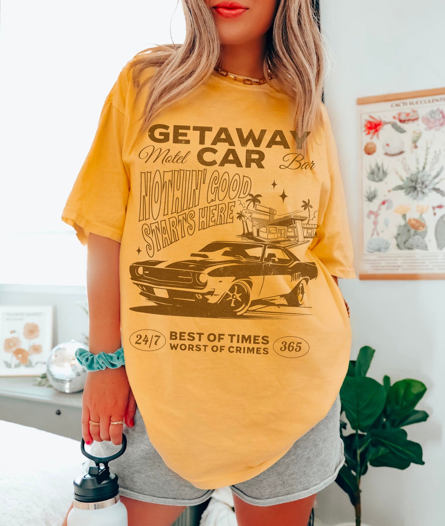 Getaway Car Taylor Swift Shirt | Reputation Tour Tee | Groovy Beach Oversized T-Shirt image 7