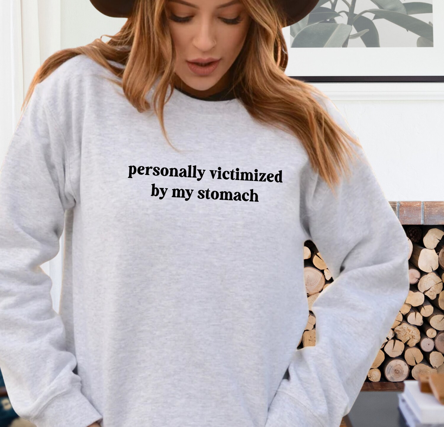 Funny IBS Sweatshirt - My Tummy Hurts Crewneck - Trendy Women's Long Sleeve - Chronic Illness Gift image 4