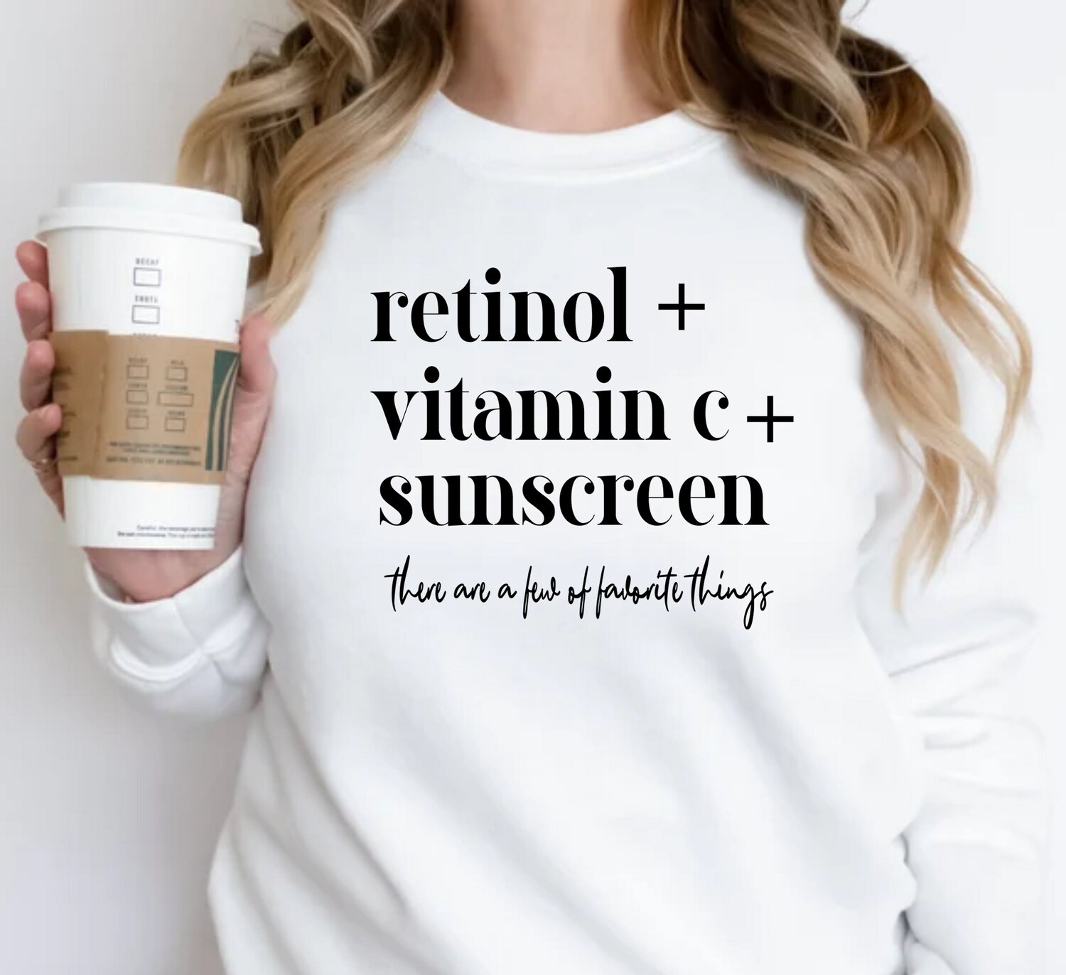 Retinol Vitamin C Skincare Hoodie - Esthetician Dermatology Nurse Gift RN PA Sweatshirt image 2