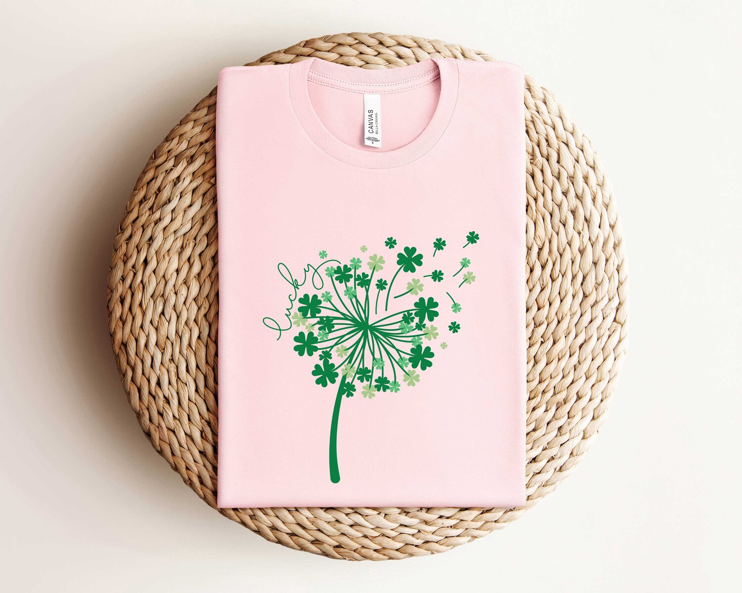 St Patricks Day Dandelion Shamrock Sweatshirt Lucky Clover Shirt Irish Patrick's Day Sweater image 3