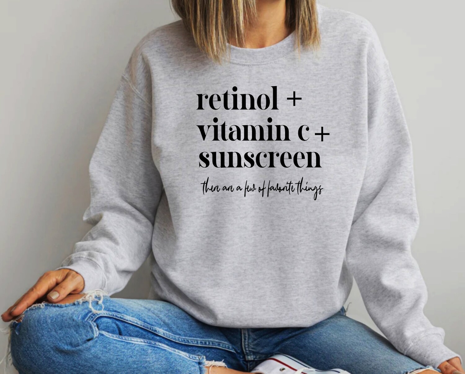 Retinol Vitamin C Skincare Hoodie - Esthetician Dermatology Nurse Gift RN PA Sweatshirt image 4