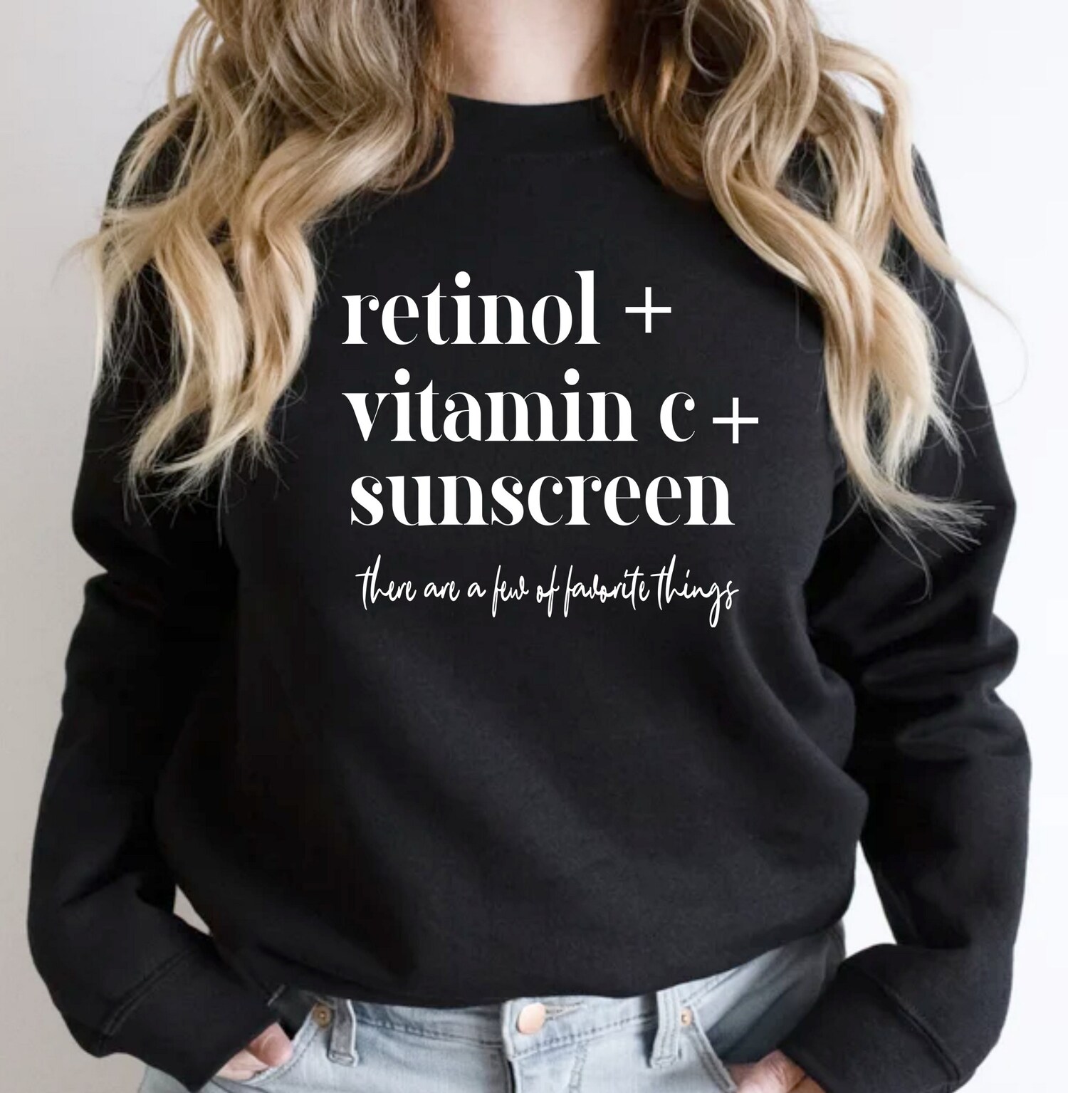 Retinol Vitamin C Skincare Hoodie - Esthetician Dermatology Nurse Gift RN PA Sweatshirt image 3