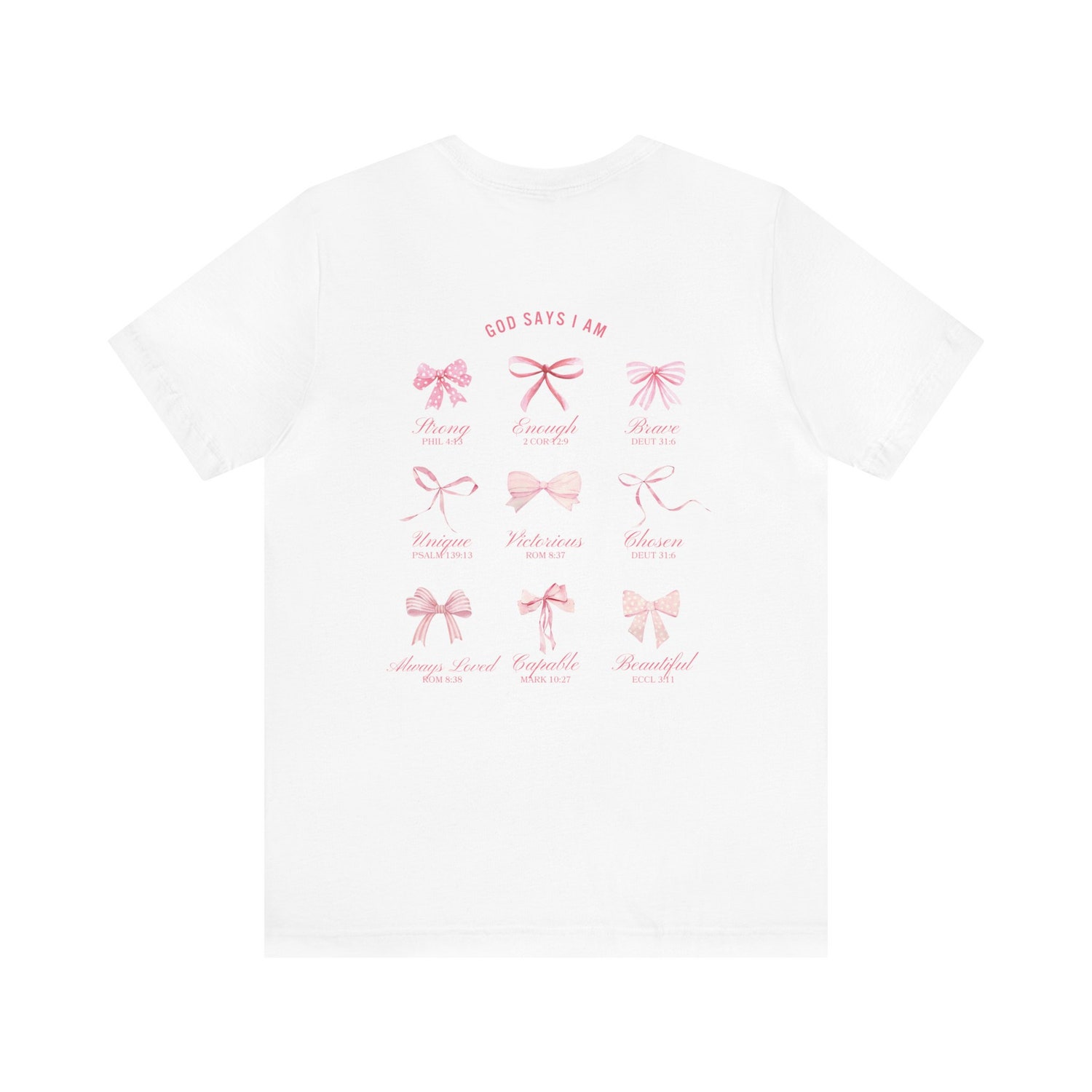 Christian Balletcore Crewneck Shirt Pink Bows | Coquette Clothing | Teen Girl Gift image 3