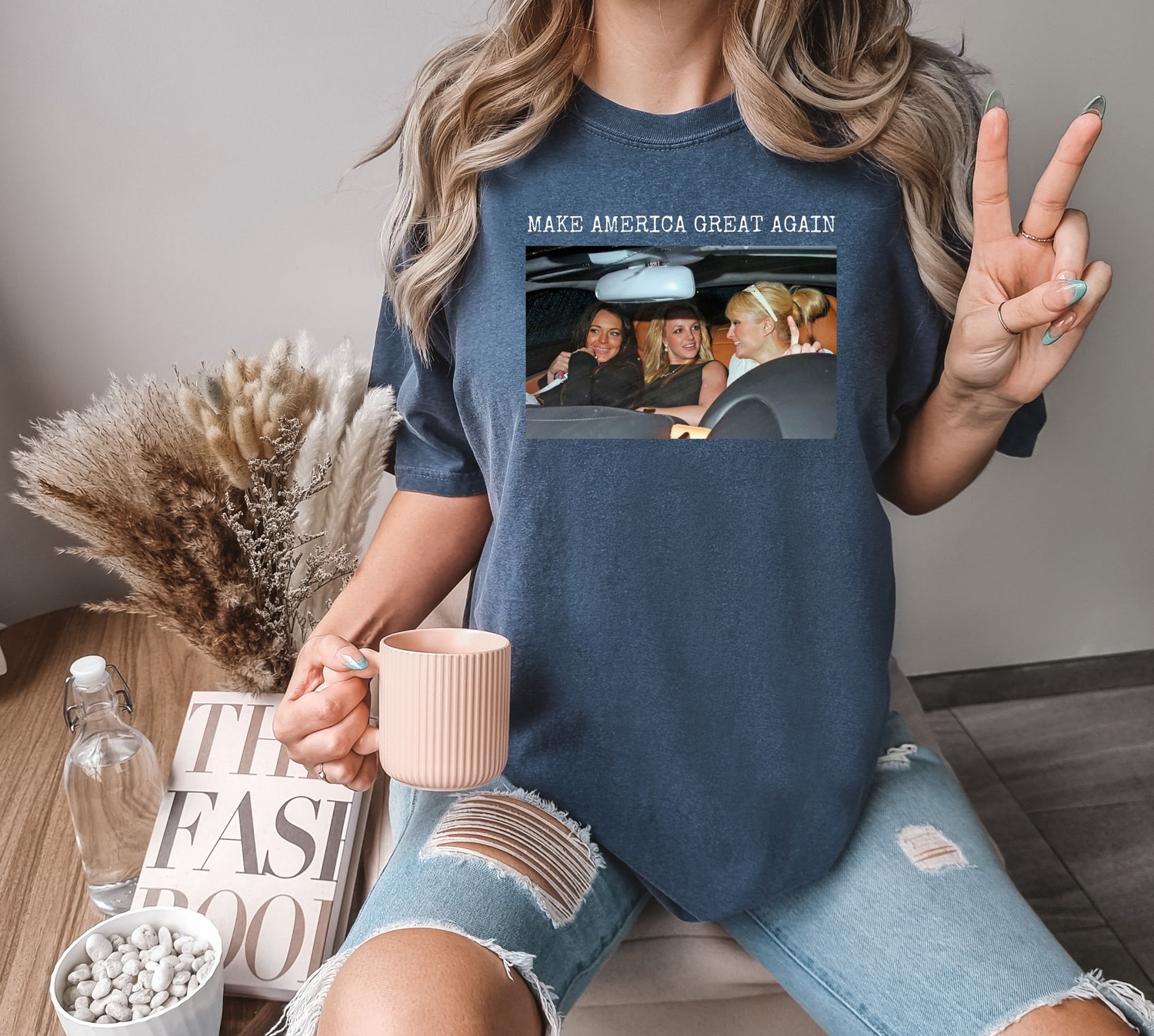 Make America Great Again Shirt Comfort Colors Funny Tee Britney Spears Mean Girls Paris Hilton image 0