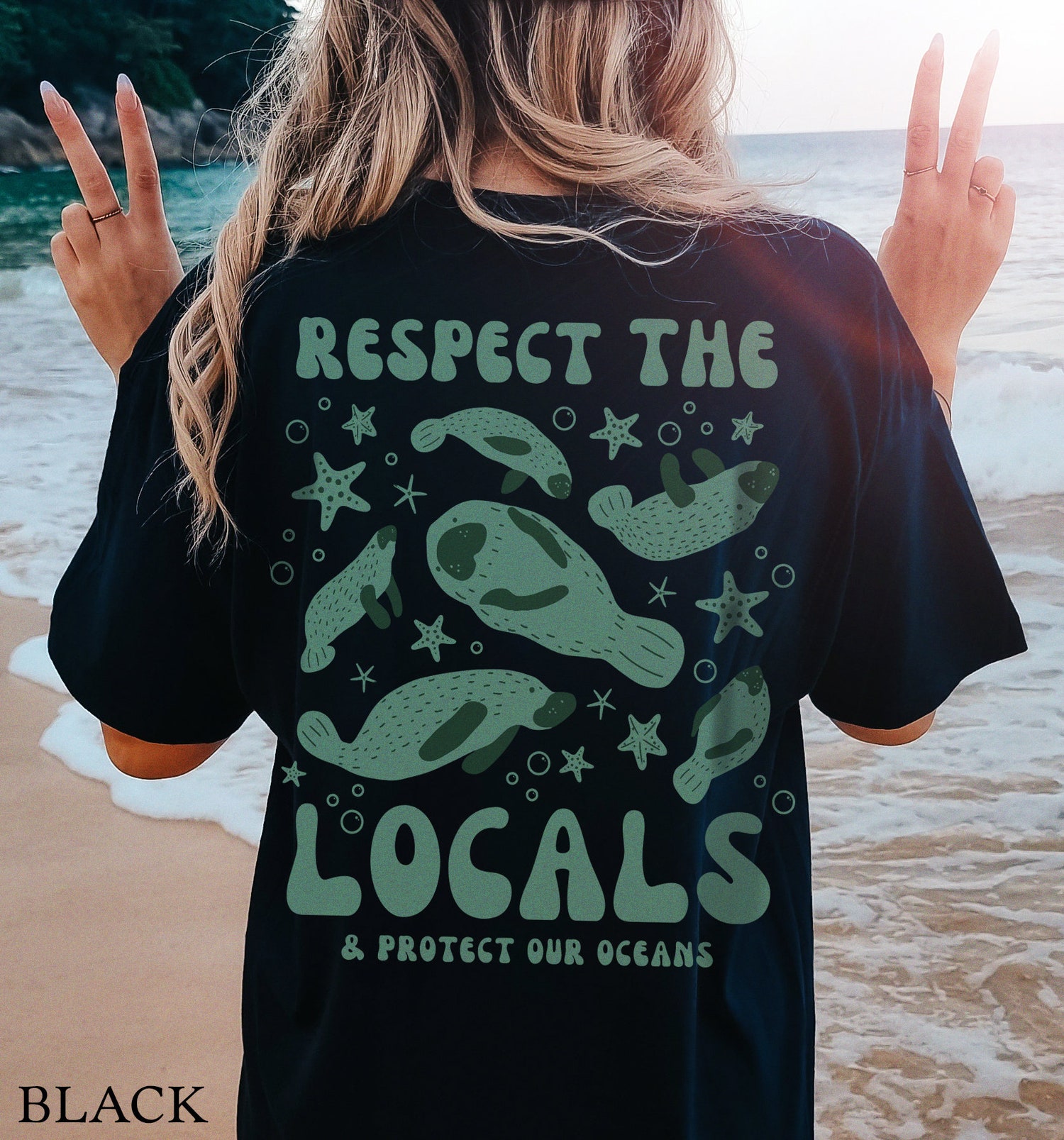 Manatee Shirt Ocean Animal Coconut Girl Style Teenage Gifts image 4