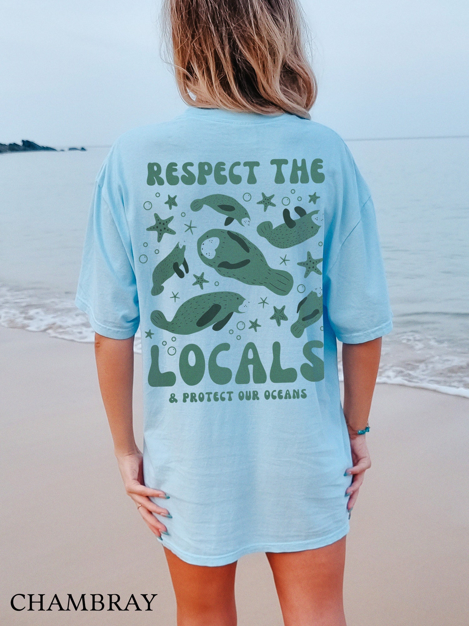 Manatee Shirt Ocean Animal Coconut Girl Style Teenage Gifts image 6