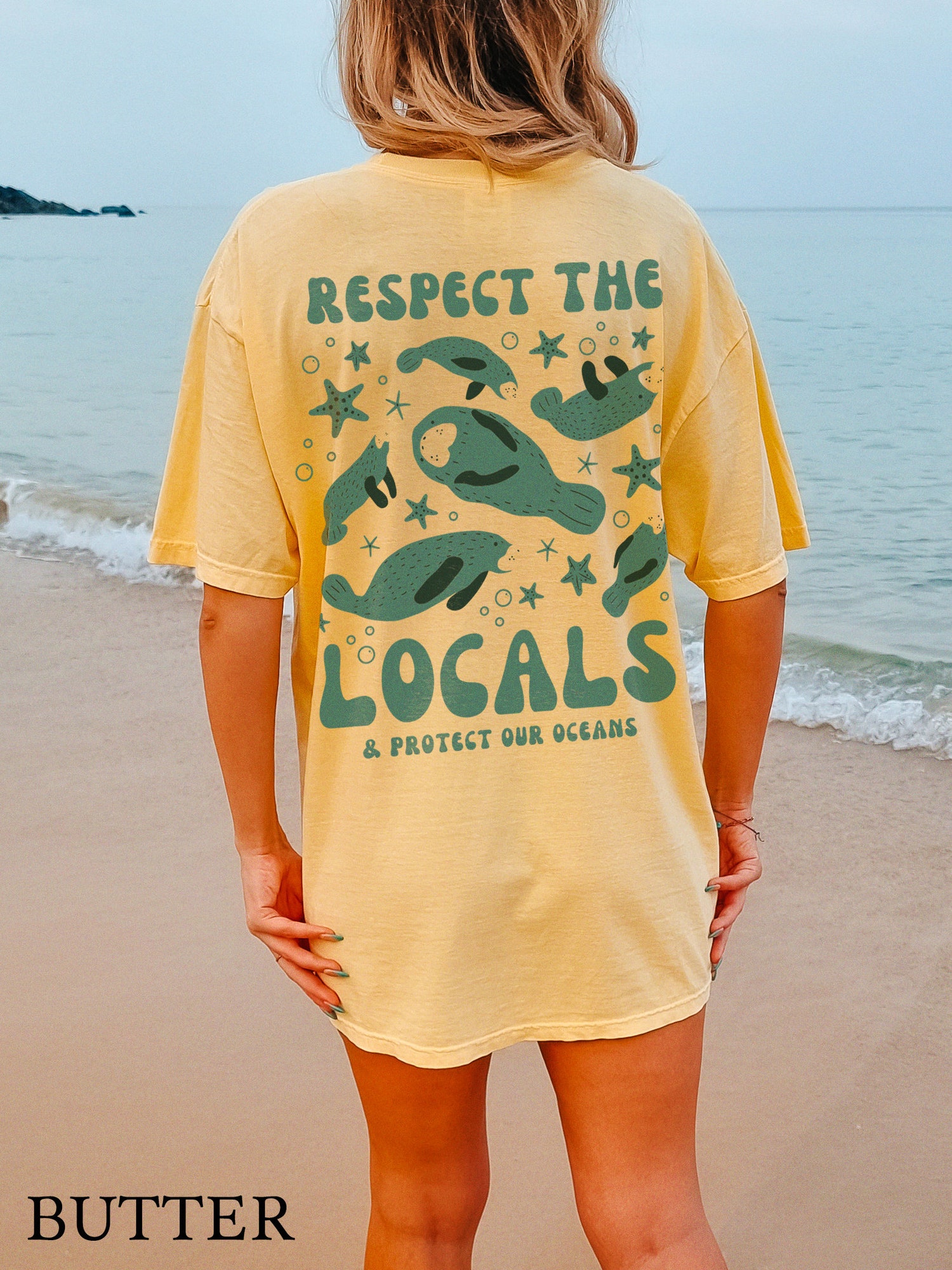 Manatee Shirt Ocean Animal Coconut Girl Style Teenage Gifts image 5