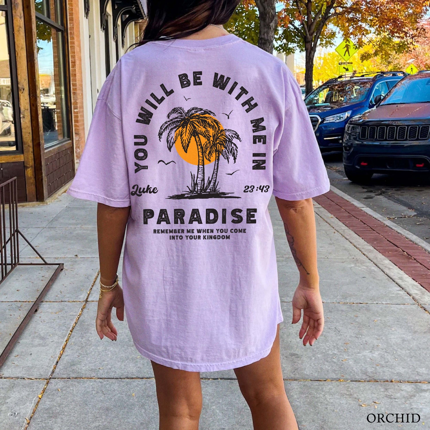 Christian Palm Tree Beachy Shirt | Comfort Colors | Ocean Inspired Tropical Christian Tee image 6