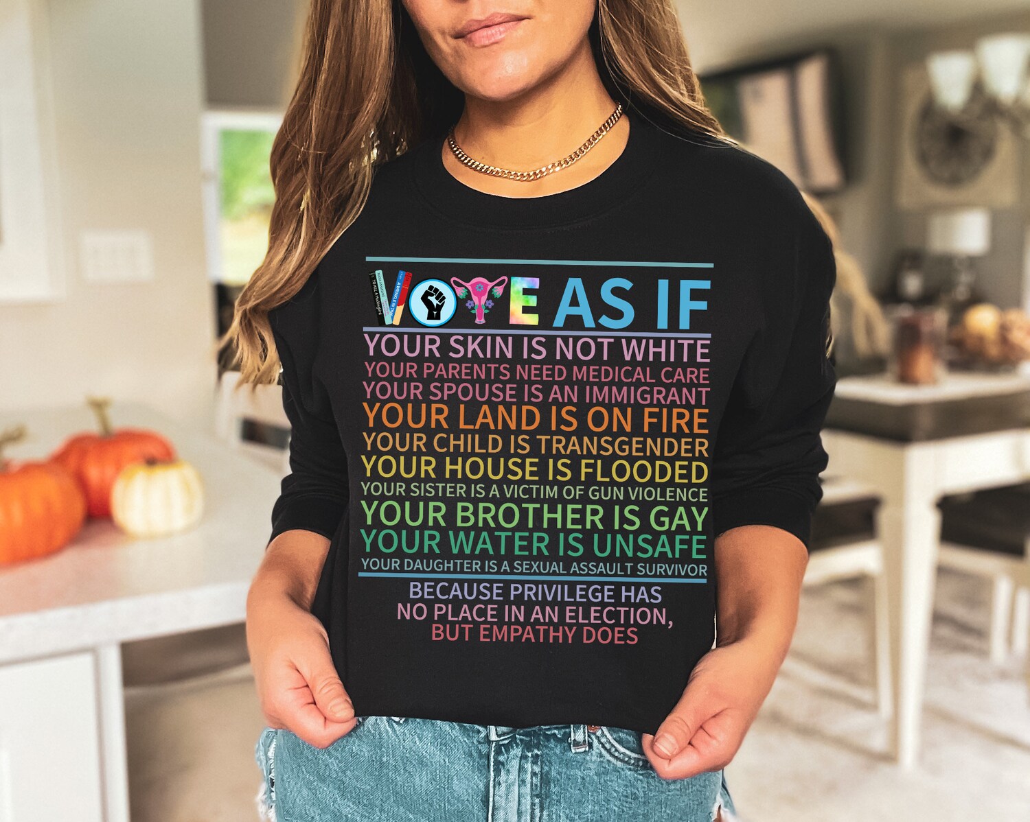 Vote As If Shirt Kamala Harris Voter Tee Equality Pro Choice T-Shirt Voting Gift Register Now image 2