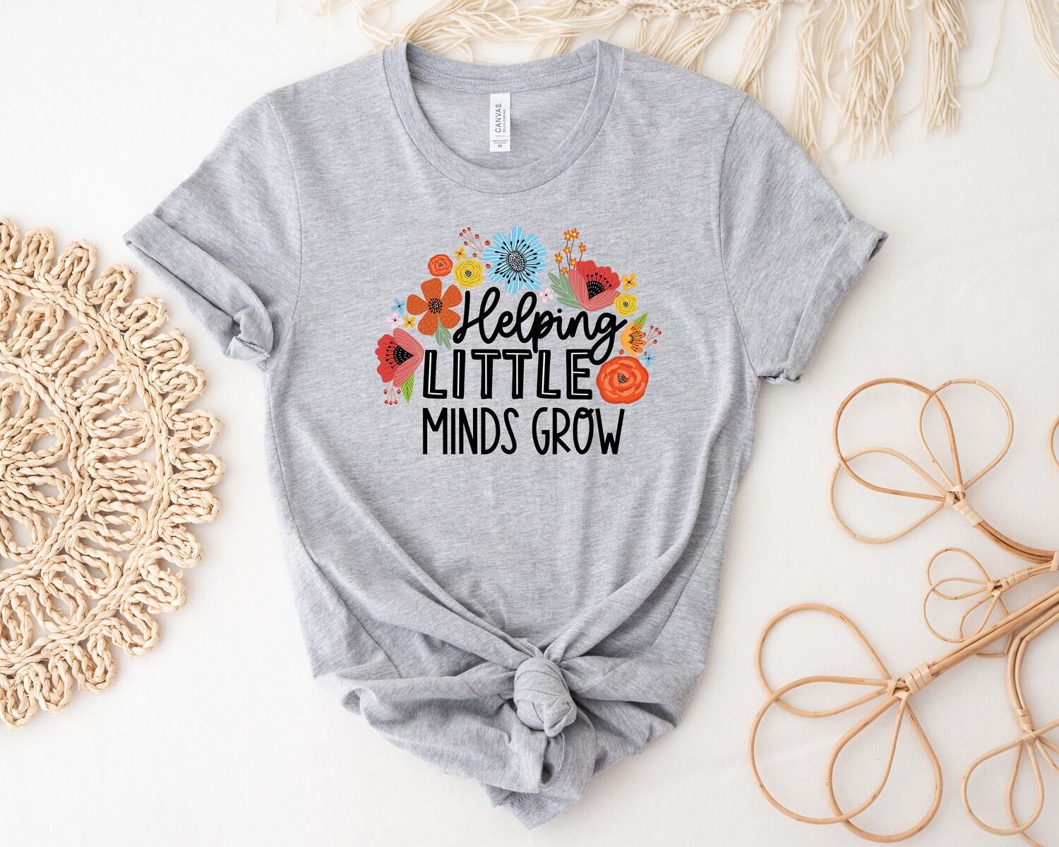 Helping Little Minds Grow Teacher Shirt Inspirational Teacher Appreciation Gift Educators Tee image 2