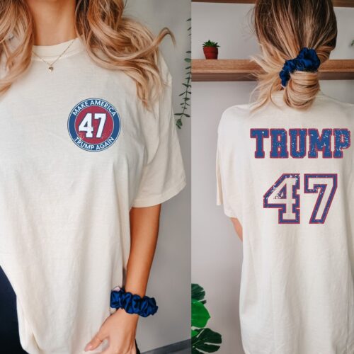 Trump 2024 Shirt Donald Trump 47th President Election Campaign Tee image 0