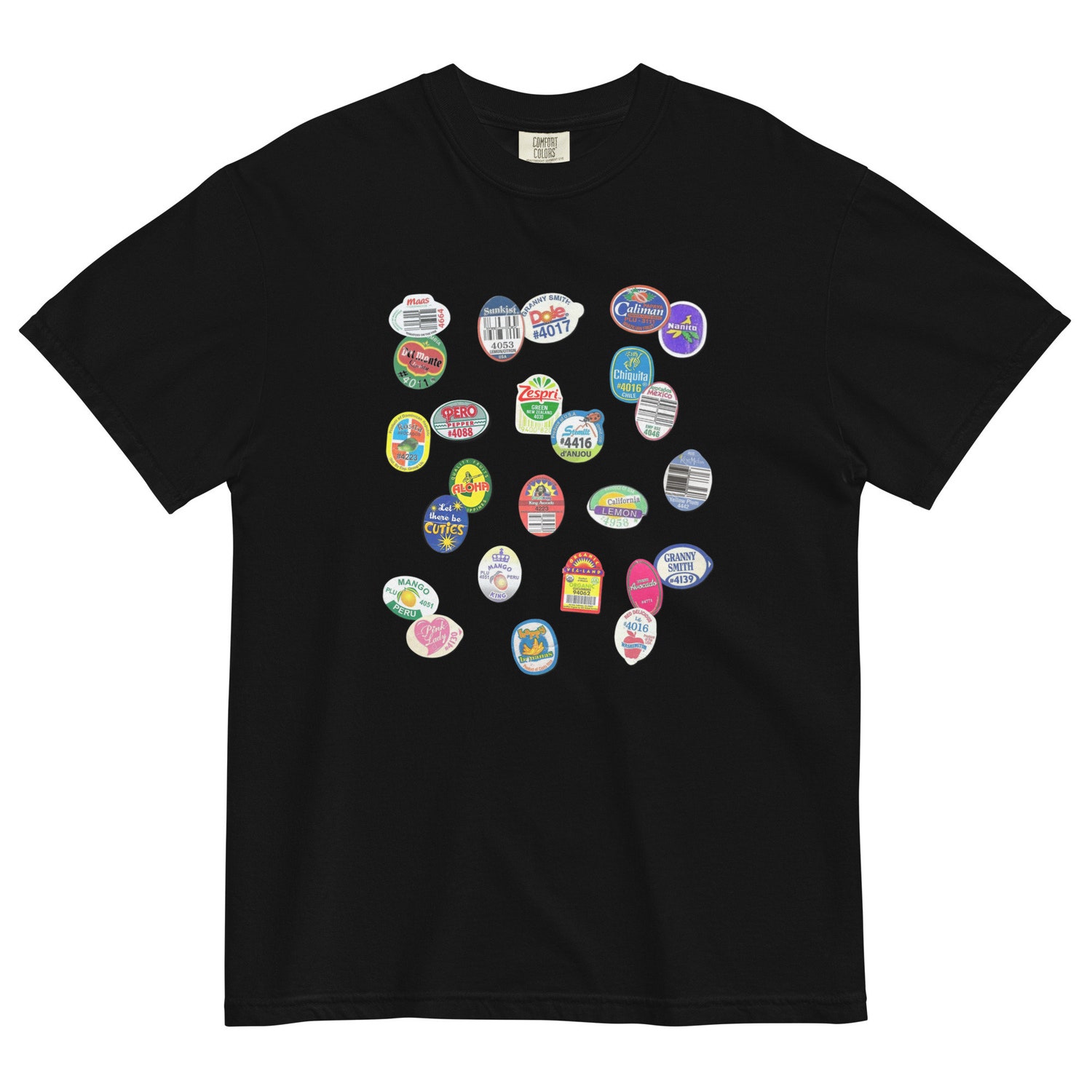 Summer Fruit Sticker Graphic Tee Trendy Casual T-shirt image 9