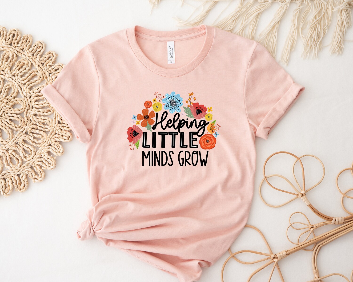 Helping Little Minds Grow Teacher Shirt Inspirational Teacher Appreciation Gift Educators Tee image 3