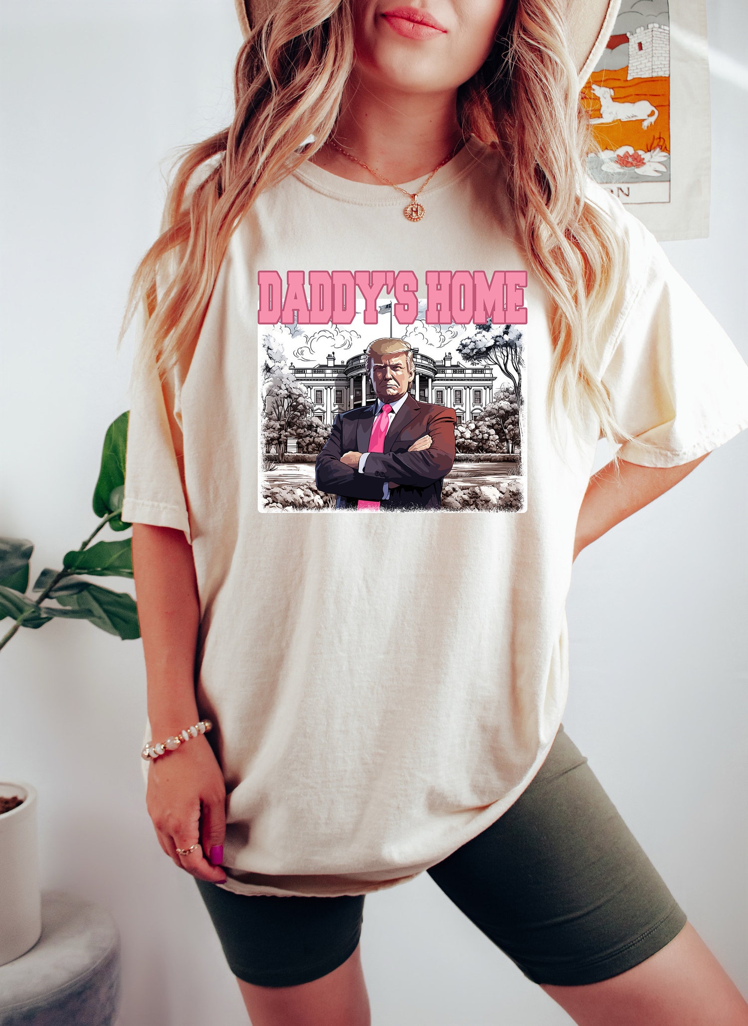 Trump 2024 Daddy's Home Shirt White House Election Tee for Supporters image 2