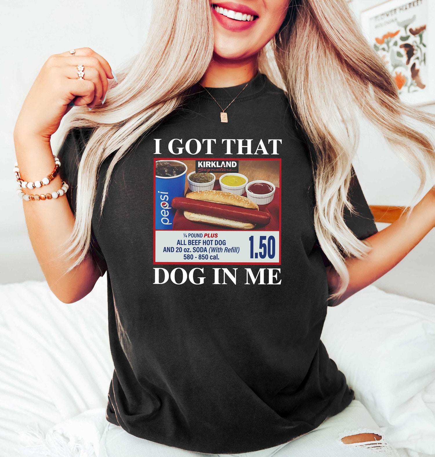 I Got That Dog In Me Shirt - Funny Hotdog Meme T-Shirt - Hot Dog Lover Gift - Trendy Sweatshirt image 4