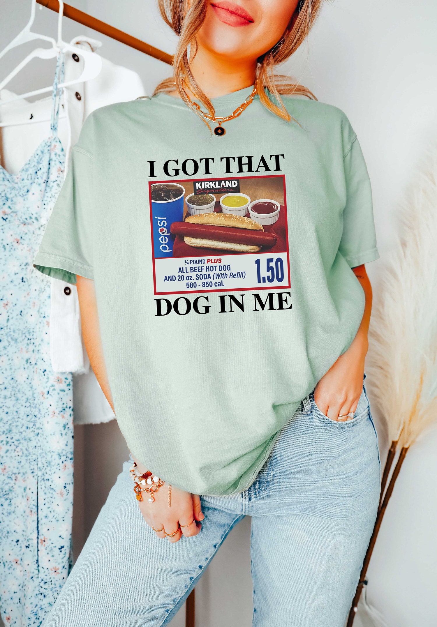 I Got That Dog In Me Shirt - Funny Hotdog Meme T-Shirt - Hot Dog Lover Gift - Trendy Sweatshirt image 1