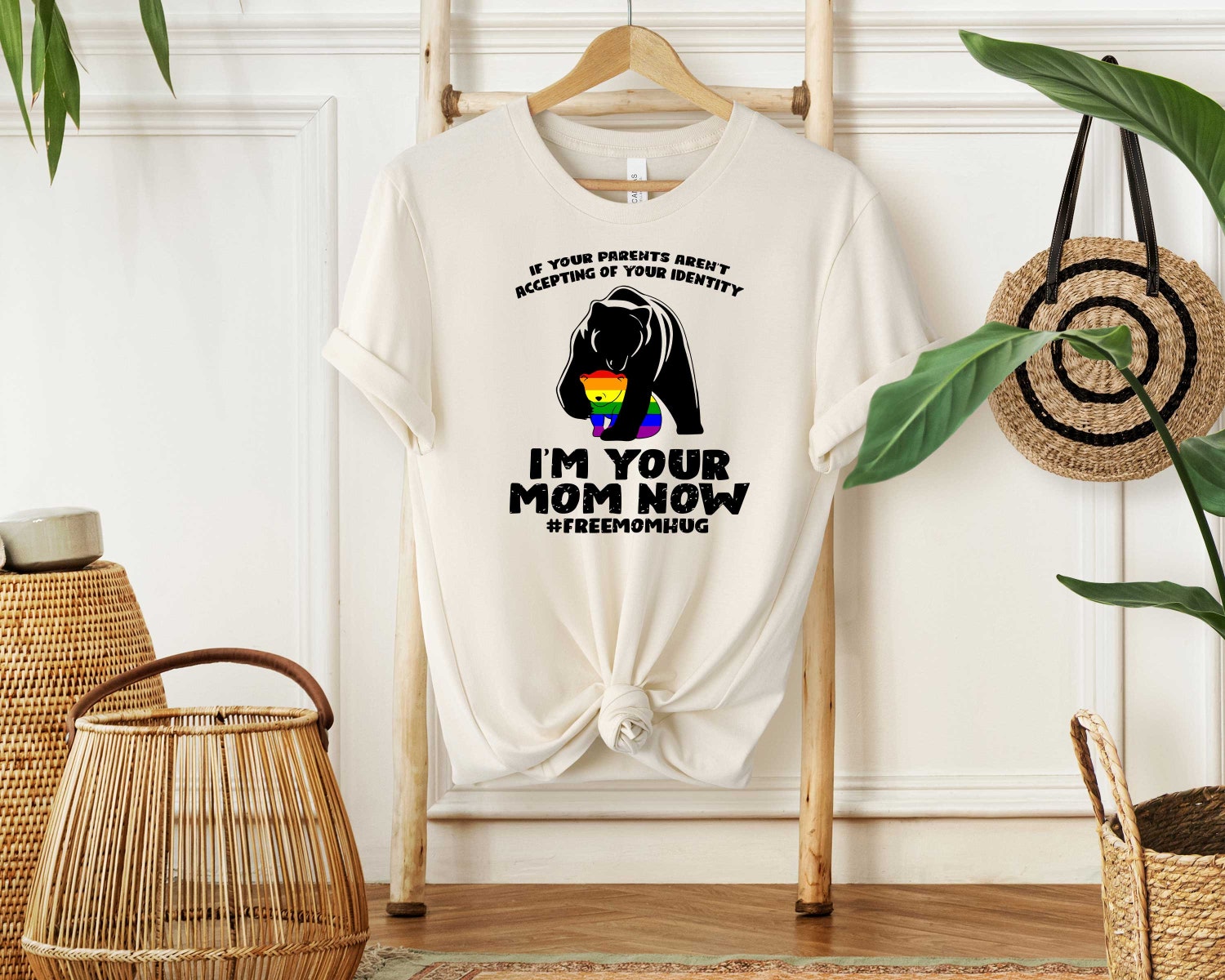 Pride Month Equality Shirt | Supportive Mom Safe Space Tee | Acceptance LGBTQ+ Apparel image 3