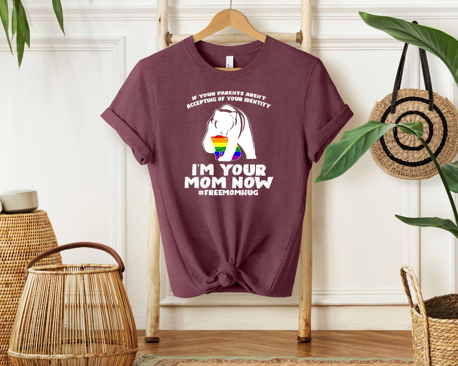 Pride Month Equality Shirt | Supportive Mom Safe Space Tee | Acceptance LGBTQ+ Apparel image 5