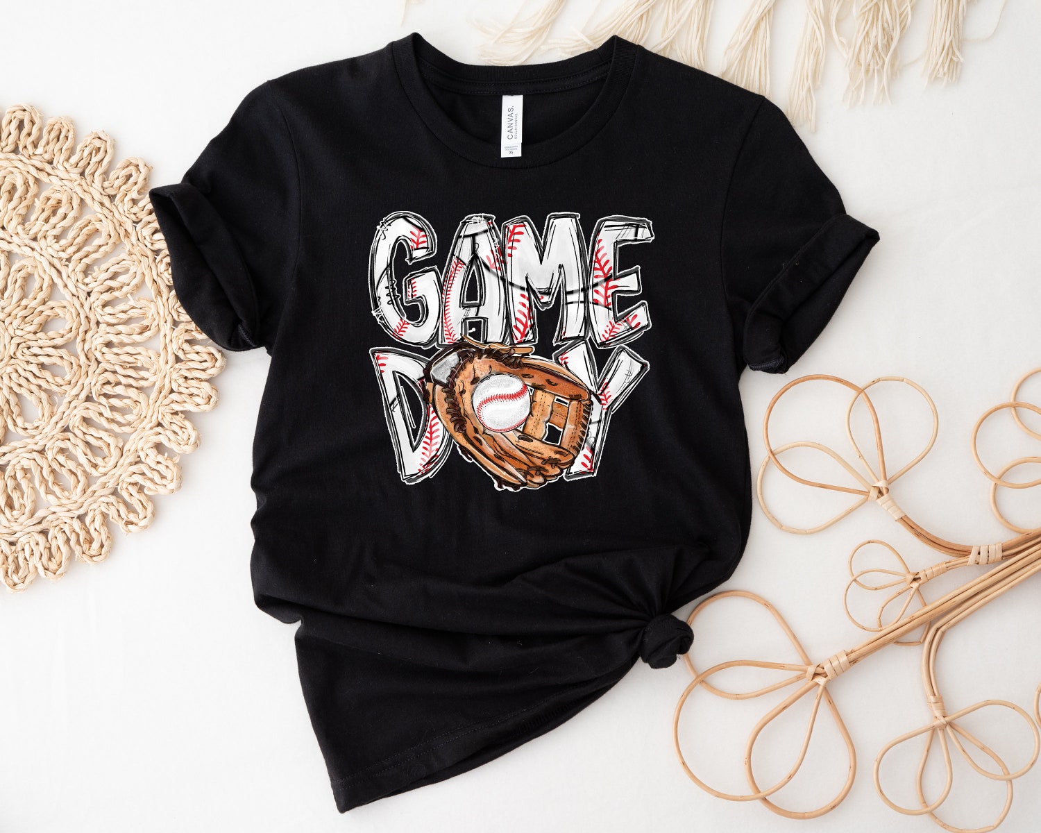 Women's Baseball Game Day Shirt - Baseball Mom T-Shirt - Game Day Tee for Women image 1