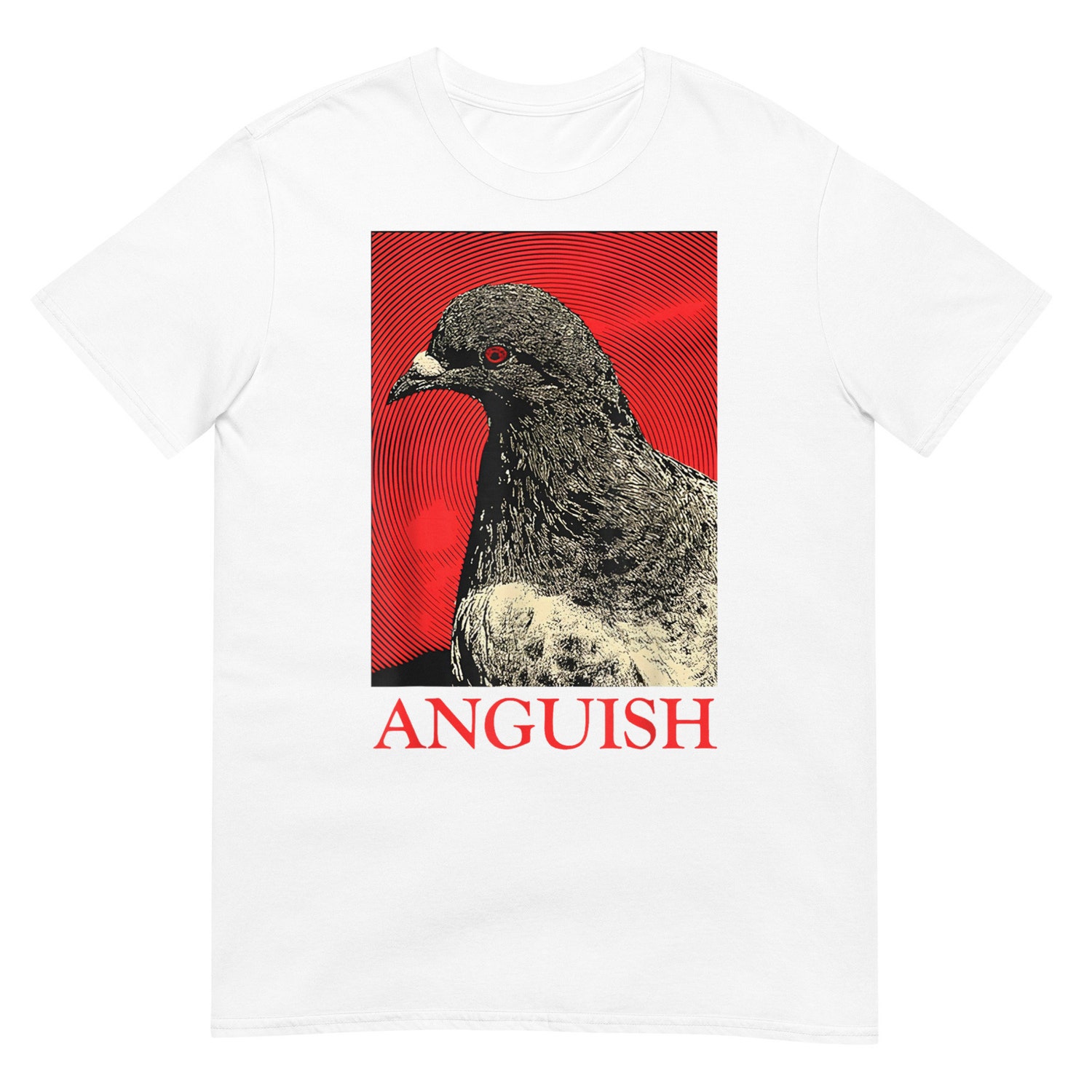 Funny Anguish Pigeon T-Shirt | Unique Bird Lover Gift | Quirky Animal Tee image 2