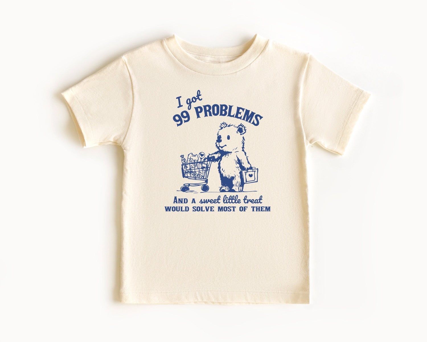 Funny Retro 90s Unisex T-Shirt - 99 Problems & A Sweet Treat Graphic Tee Vintage Style image 0