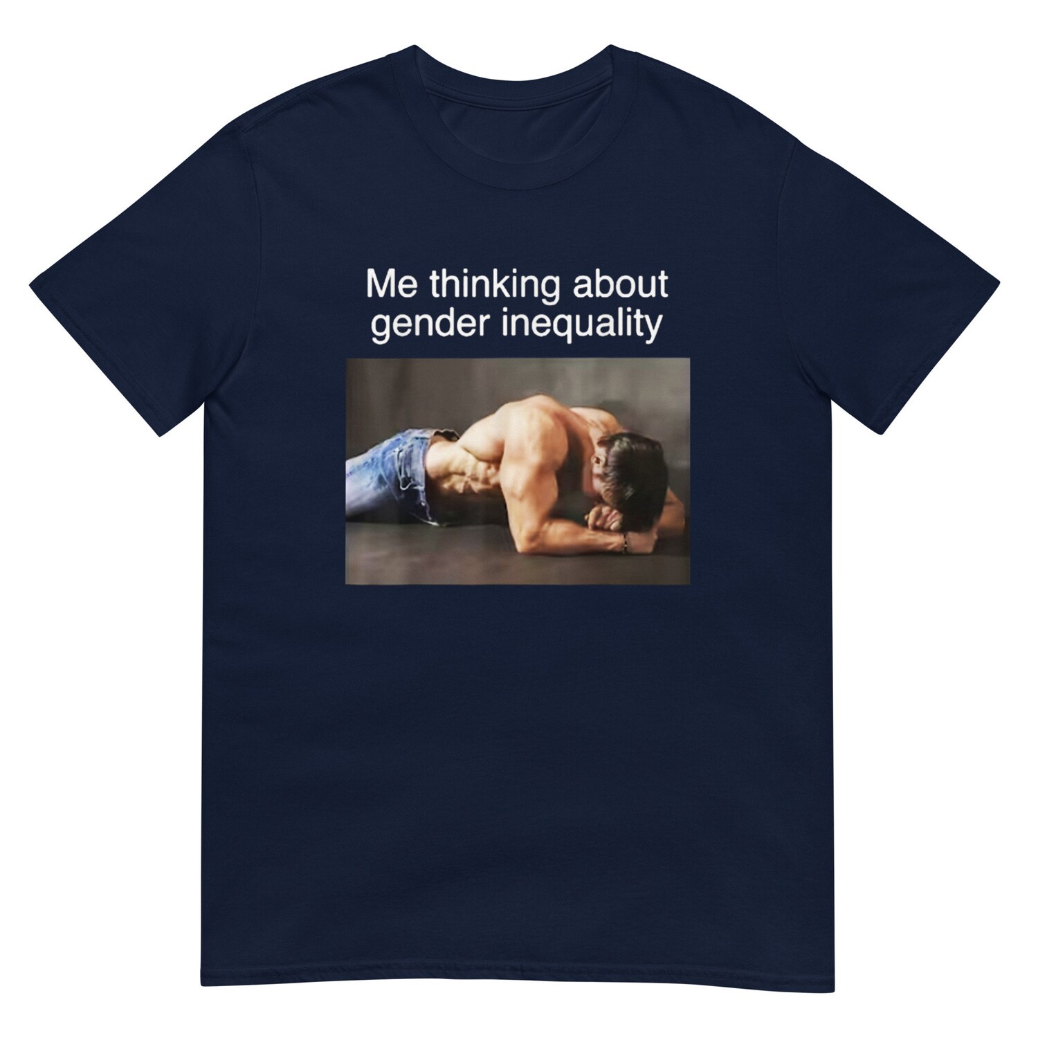 Me Thinking About Gender Inequality T-Shirt | Feminist Statement Shirt for Equality image 1