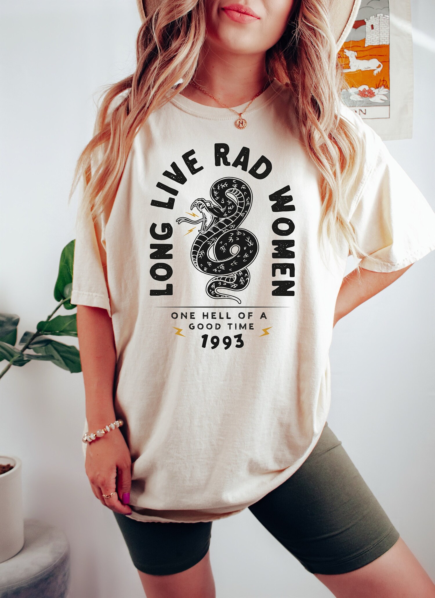 Vintage Boho Feminist Girl Power Shirt - Long Live Rad Women Graphic Tee for Women image 0