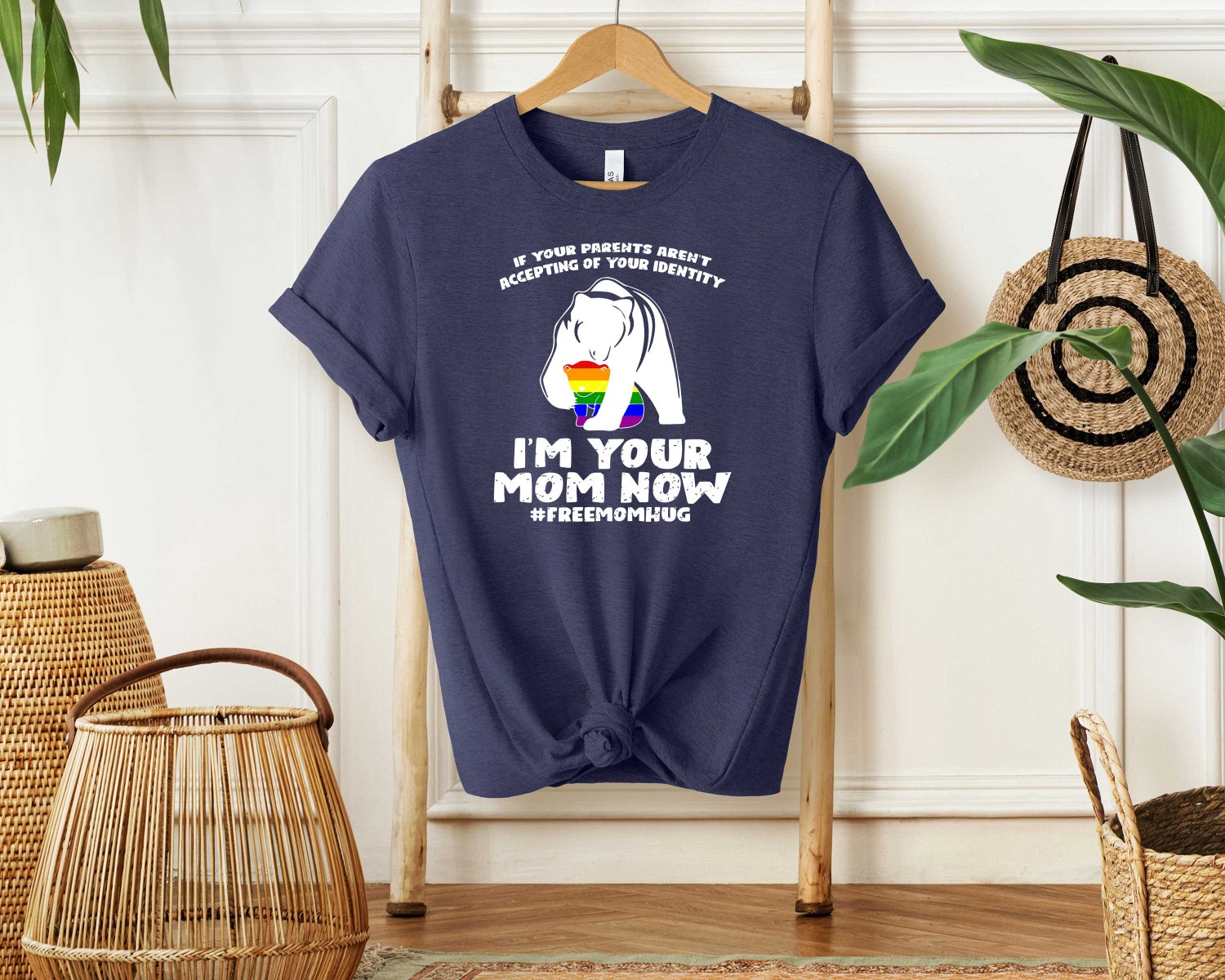 Pride Month Equality Shirt | Supportive Mom Safe Space Tee | Acceptance LGBTQ+ Apparel image 1