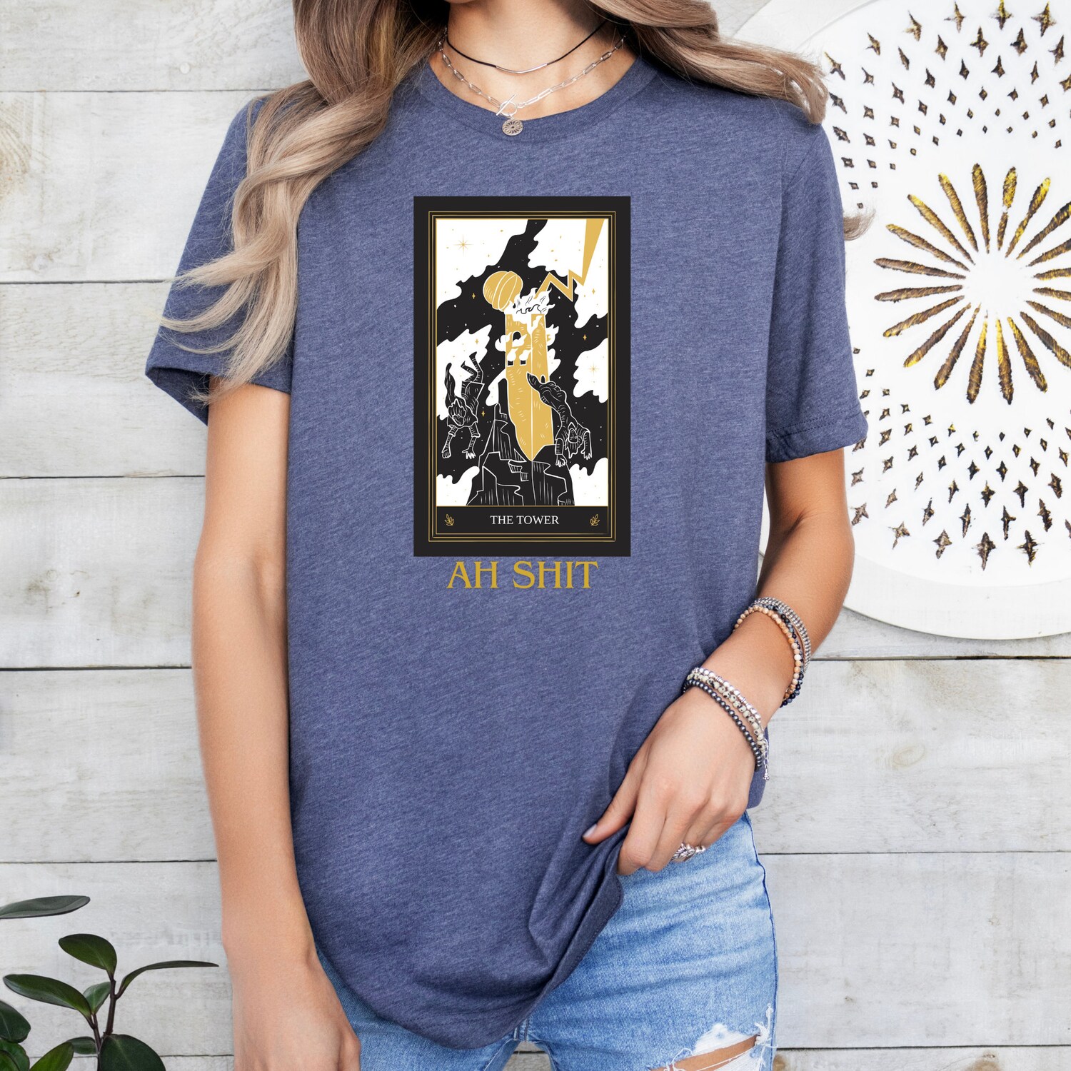 The Tower Tarot Card T-Shirt | Gothic Tarot Tee | Tarot Shirt | Unique Gift image 5